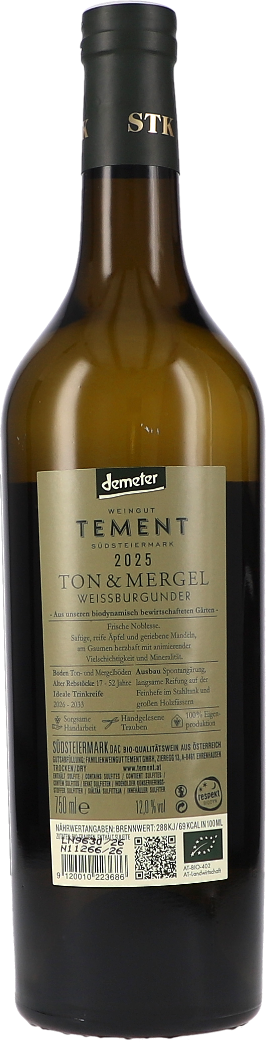 Weissburgunder "Ton & Mergel", Südsteiermark DAC