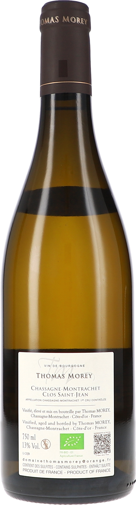 Chassagne-Montrachet 1er Cru blanc Clos Saint-Jean AOC