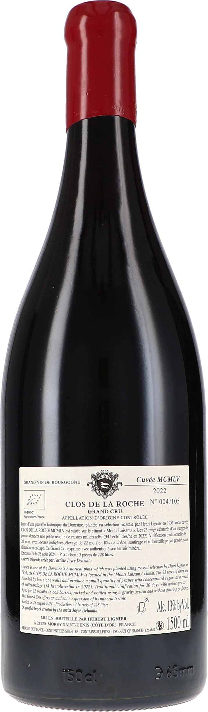 "Clos de la Roche" MCMLV Grand Cru AOC