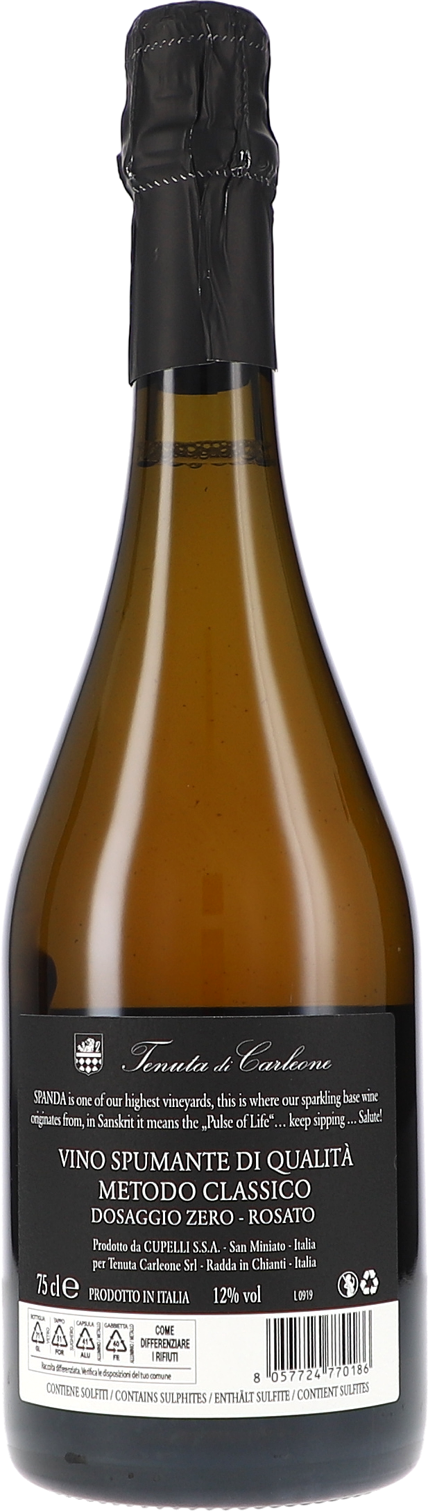 Spanda, Metodo Classico Spumante Rosato