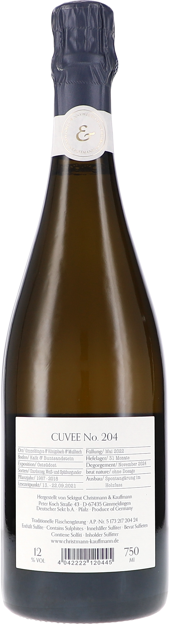 Cuvée No. 204, Sekt Brut Nature