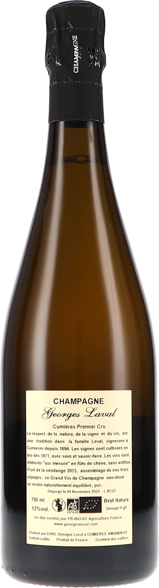 Cumières Premier Cru Brut Nature LBC23