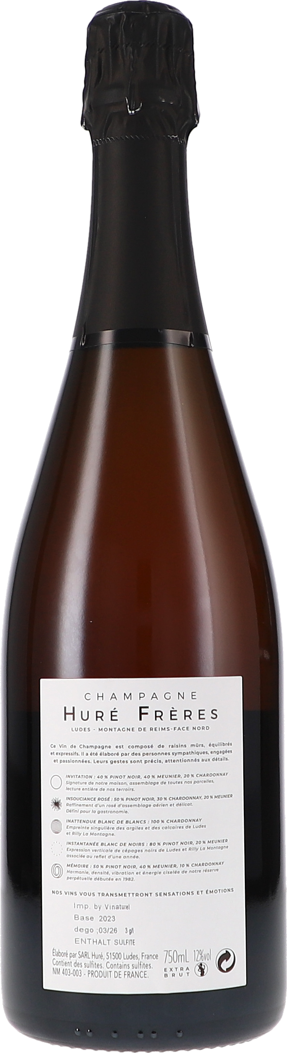 Insouciance Rosé Extra Brut, Base 2023