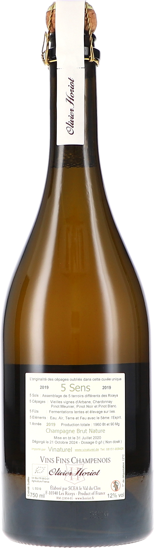 Cuvée "5 Sens" Brut Nature