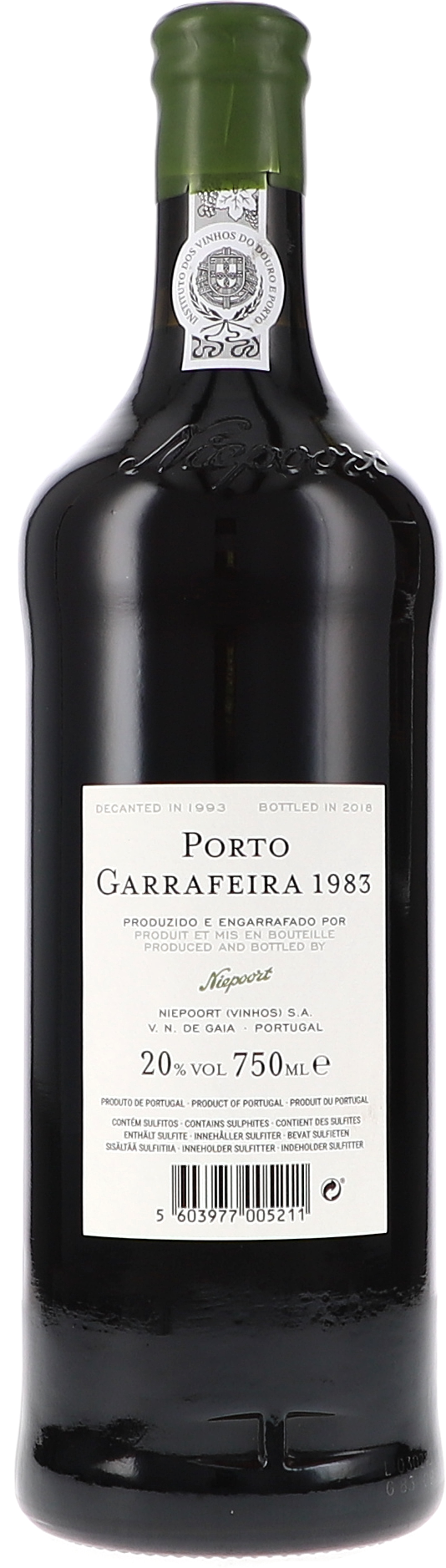 Porto Garrafeira, decanted 1993, bottled 2018