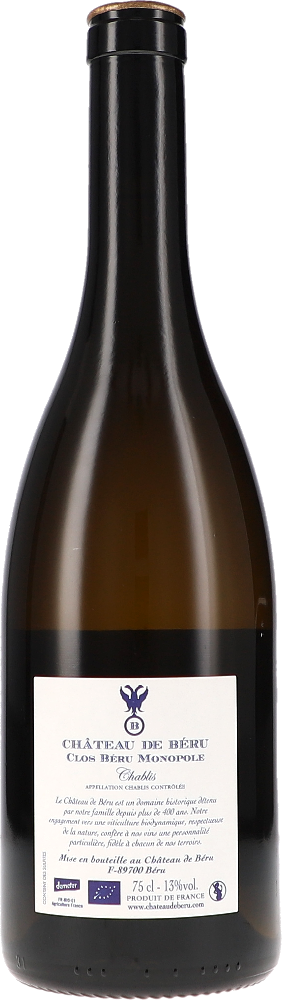 Chablis Clos Béru Monopole AOC