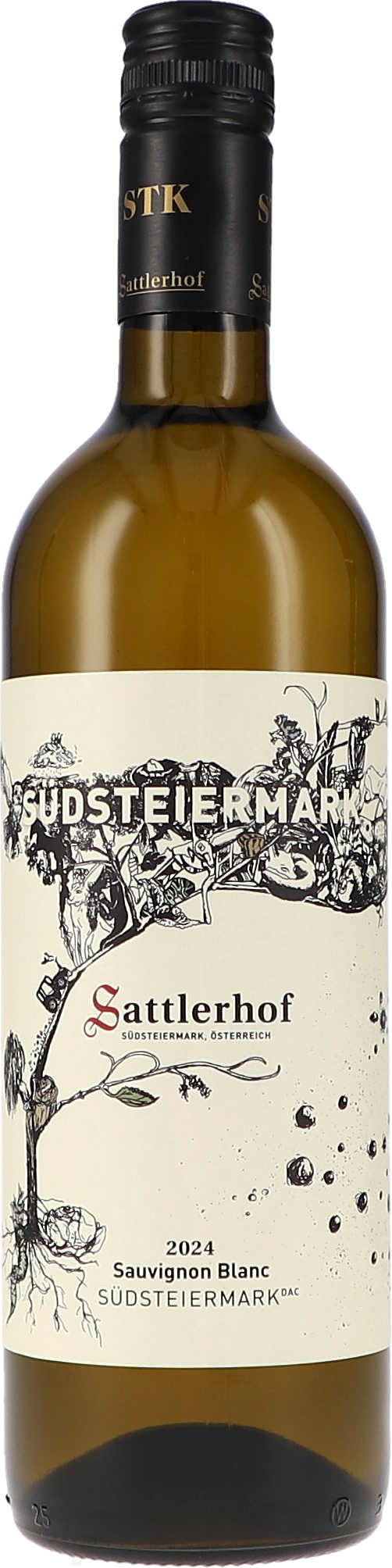 Sauvignon BlancDAC Flasche, Alkohol, Getränk, Weinflasche