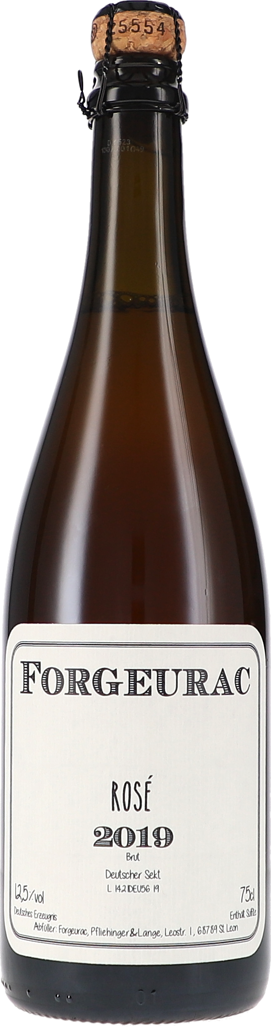 Deutscher Sekt, Rosé, Schaumwein, Glasflasche, Korkverschluss