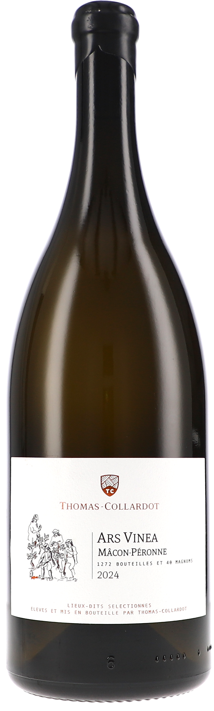 Mâcon-Péronne Ars Vinea blanc AOC Weißwein, Champagne, Sekt, Flasche, Etikett