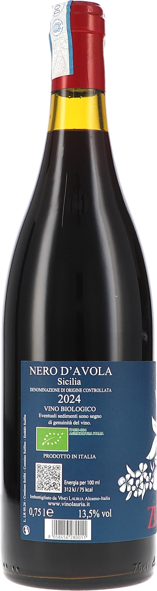 Rotwein, Nero d’Avola, Sizilien, Bio-Wein, Jahrgang 2024