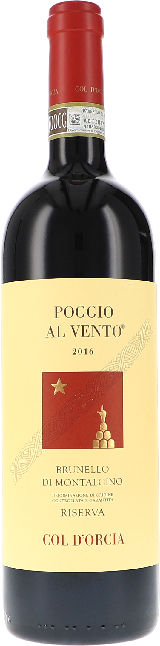 Poggio al Vento, Brunello di Montalcino Riserva DOCG Alkohol, Schnaps, Roter Wein, Flasche, Weinflasche