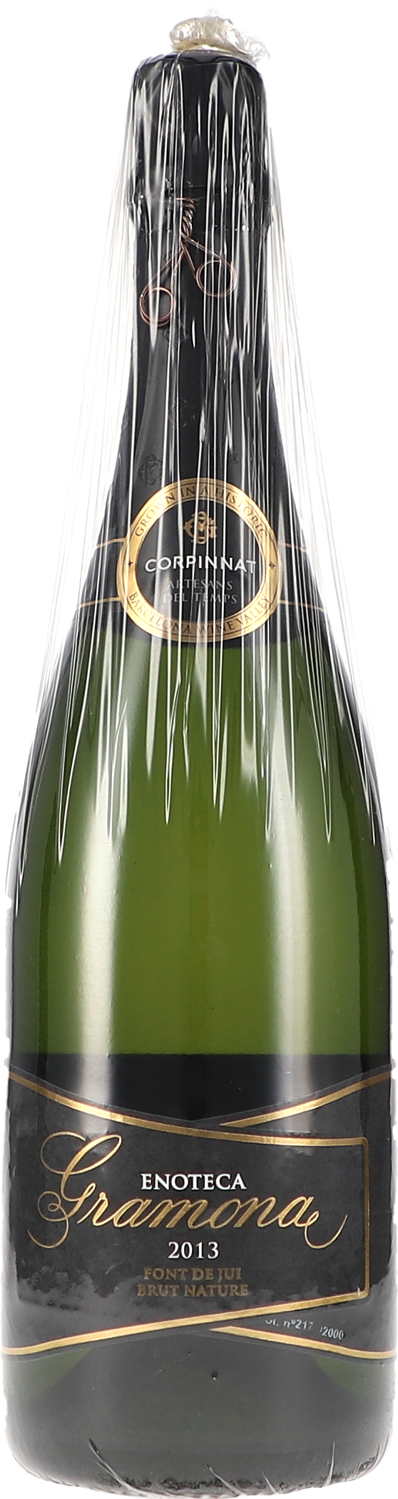 Schaumwein, Cava, Grüne Flasche, Brut Nature, Folienverpackung