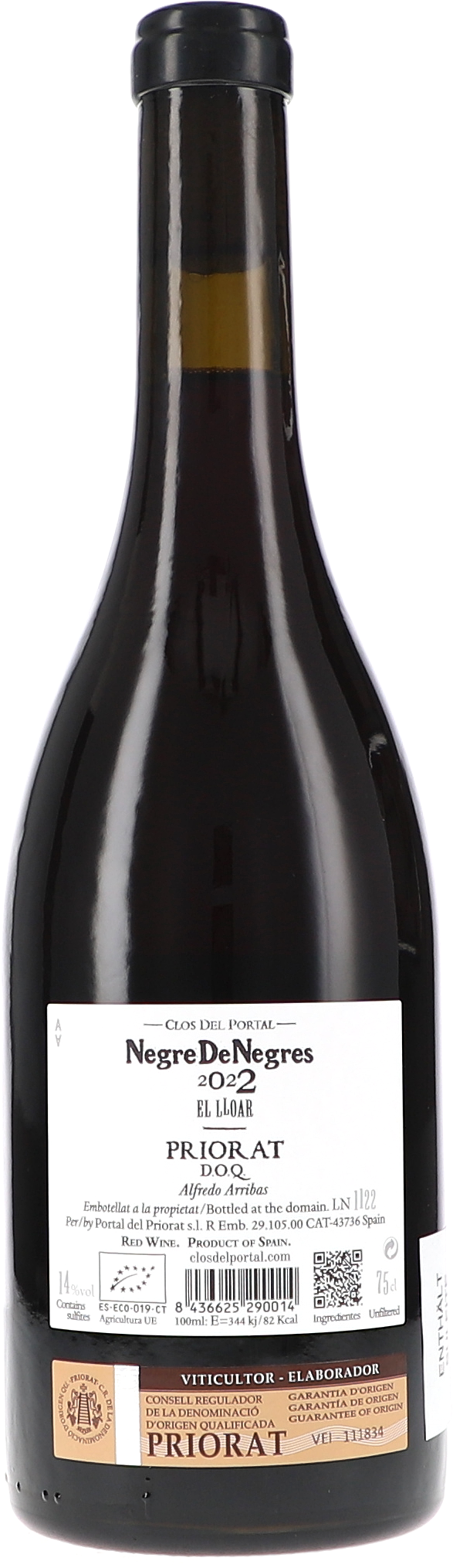 wein, flasche, rotwein, Priorat, Negre de Negres