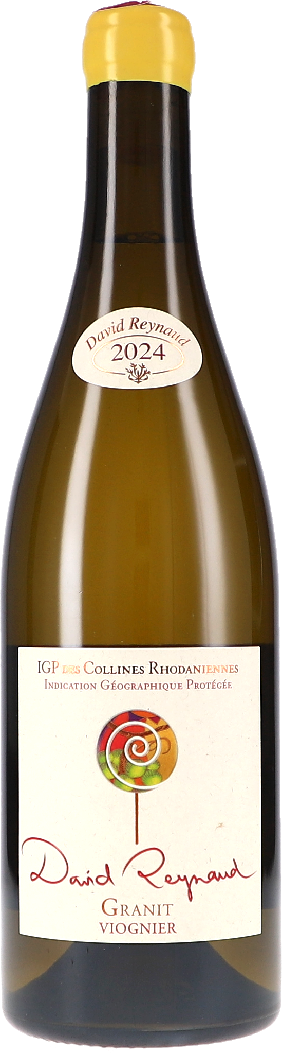 Viognier "Granit" IGP wein, weißer wein, granite viognier, 2024 jahrgang, flaschenetikett