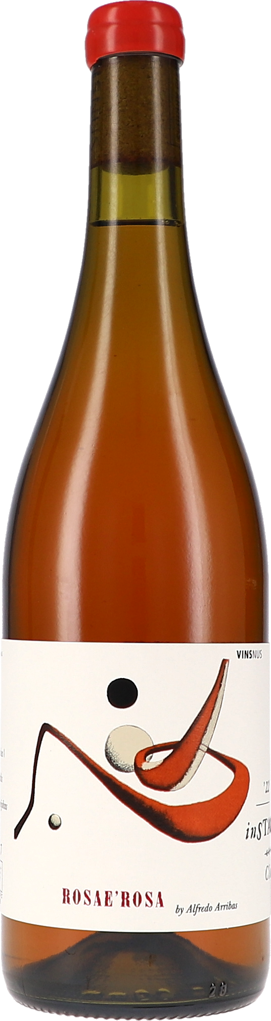 Instabile Claret Rosae'Rosa No. 7 Glasflasche, Roséwein, Rosé, Weinflasche, rotkappen