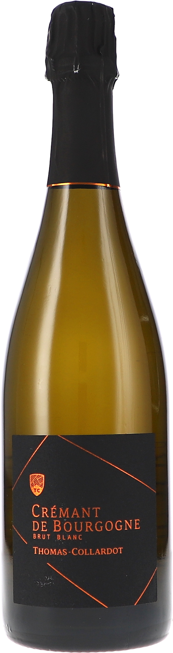 Crémant de Bourgogne, Brut Blanc Champagne, Brut, Crémant, Flasche, Schwarz etikett