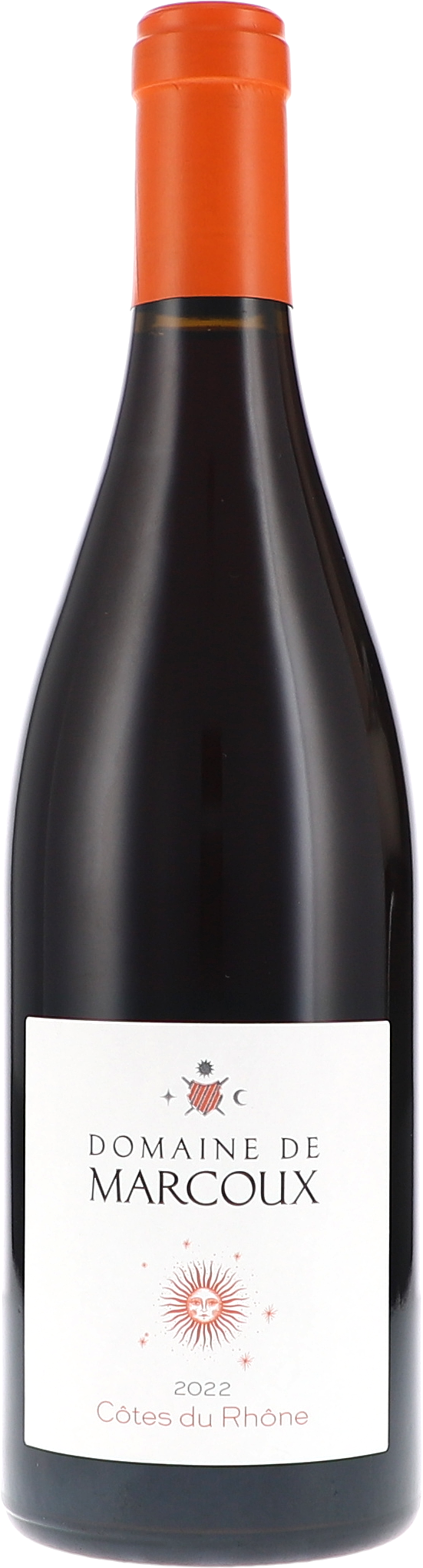 wein, rotwein, flasche, côtes-du-rhône, modern-label