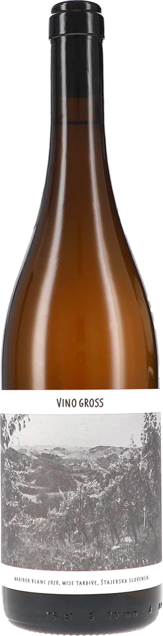 Maribor Blanc, Mise Tardive Weißwein, Weißweinflasche, Glasflasche, Herkunftsangabe, Etikett