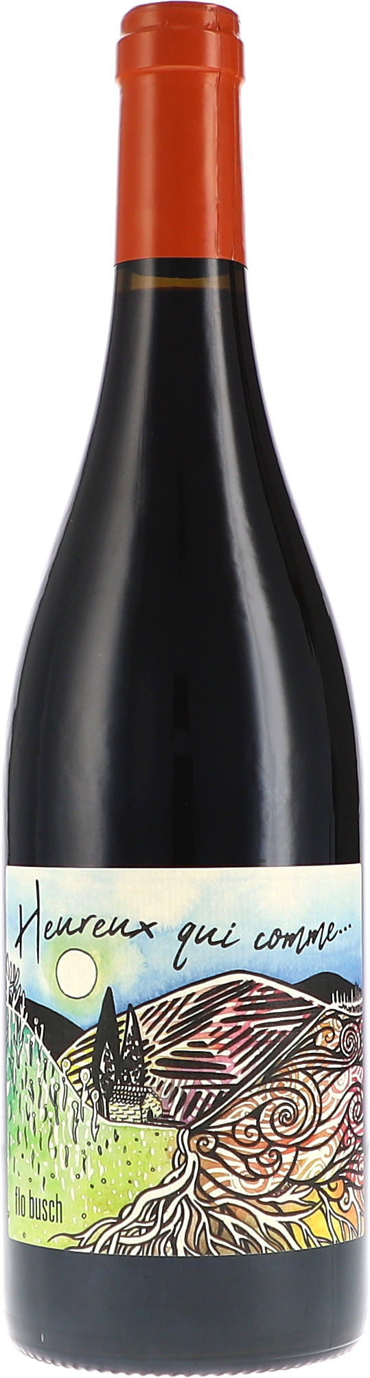 Heureux qui comme... AOC Alkohol, Bier, Schnaps, Roter Wein, Flasche