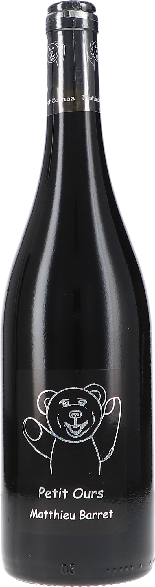 Côtes Du Rhône "Petit Ours" rouge AOP Wein, Bordeaux, Flasche, Schwarz, Etikett
