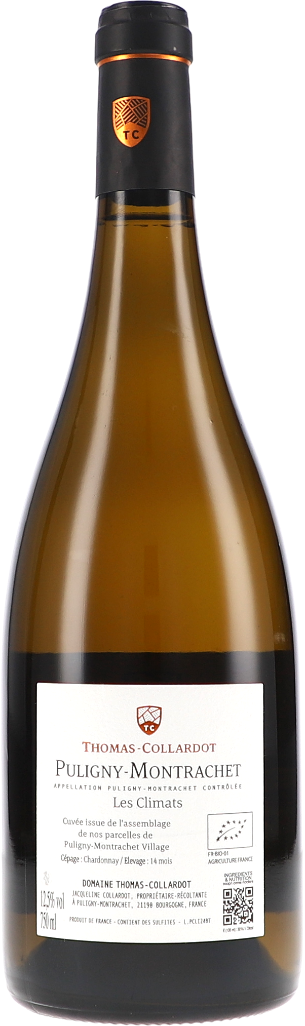 Weißwein, Puligny-Montrachet, Chardonnay, Flasche, Etikett