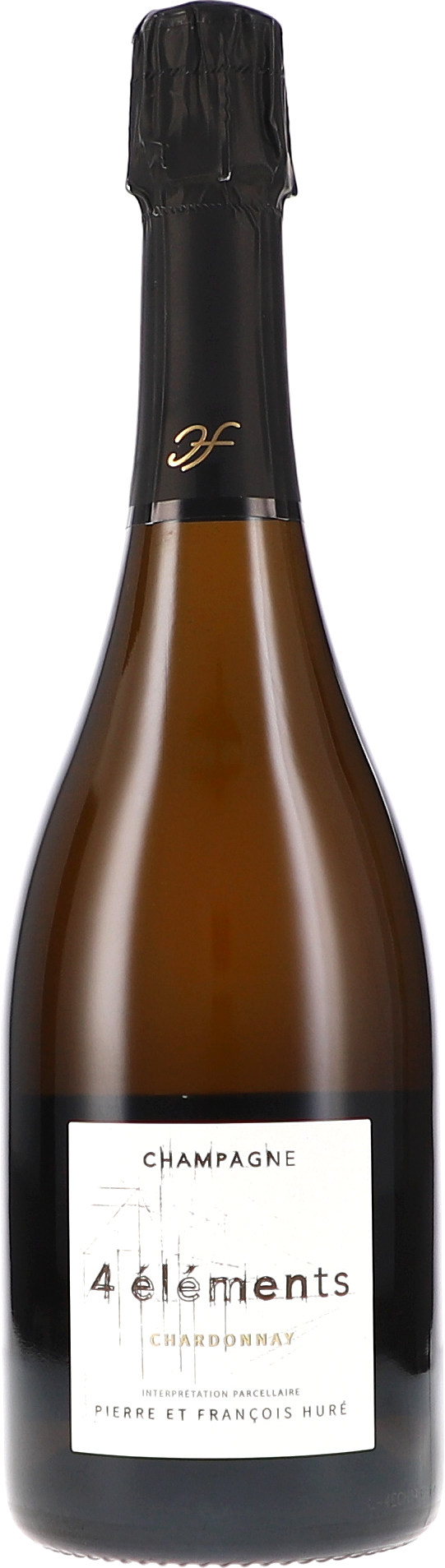 4 éléments Chardonnay, Les Blanches Voies, Extra Brut Alkohol, Bier, Flasche, Bier-Flasche, Schnaps