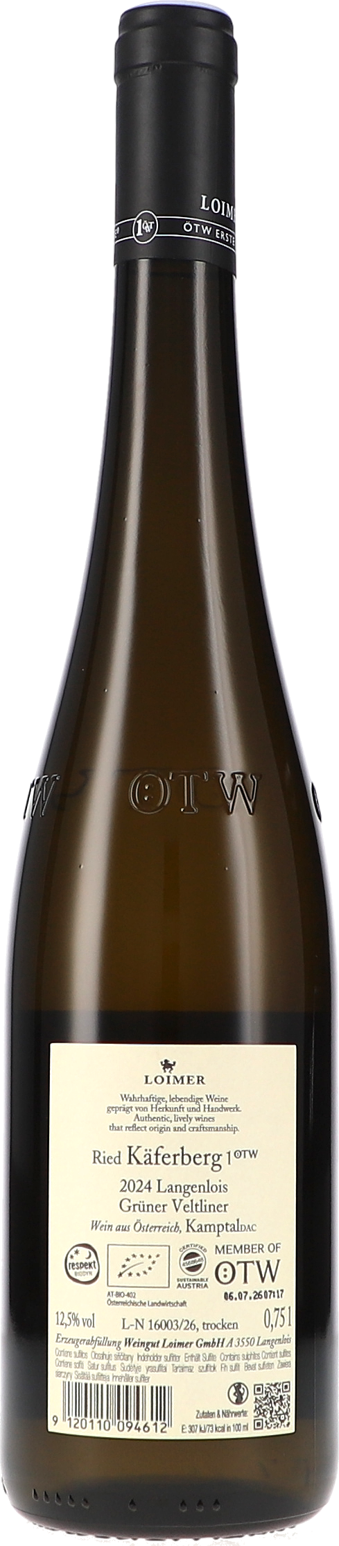 Weißwein, Grüner Veltliner, Weinflasche, dunkles Glas, Österreich