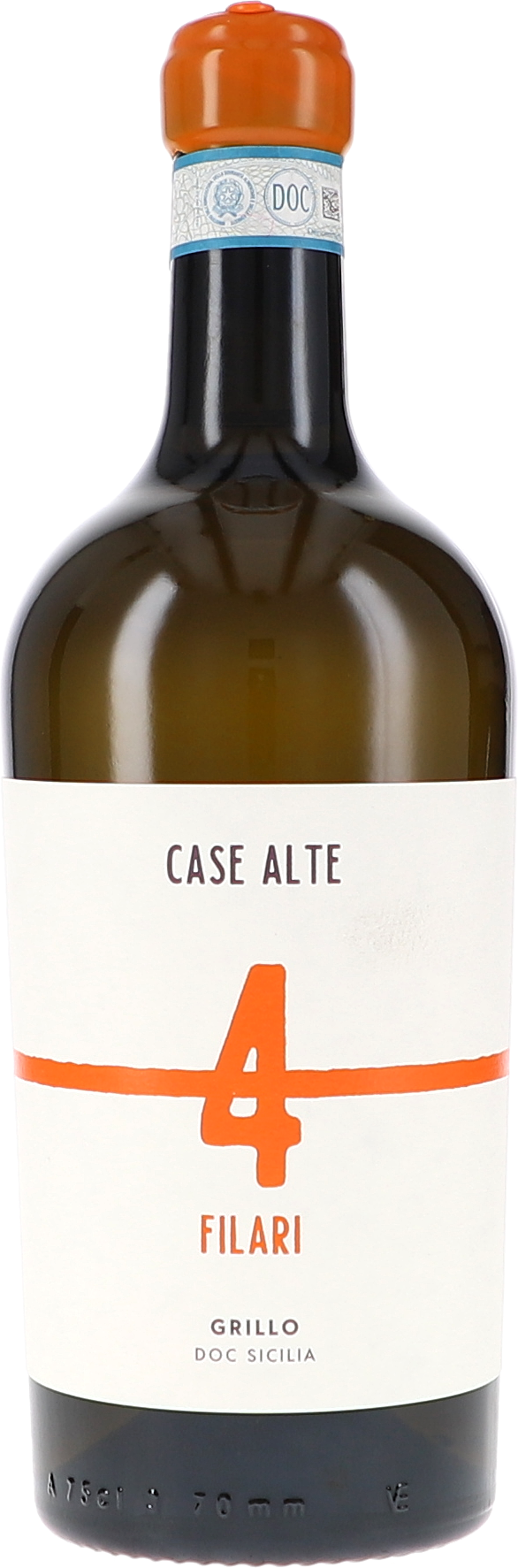 4 Filari Grillo DOC Sicilia wein, rotwein, glasflasche, italien, grillo