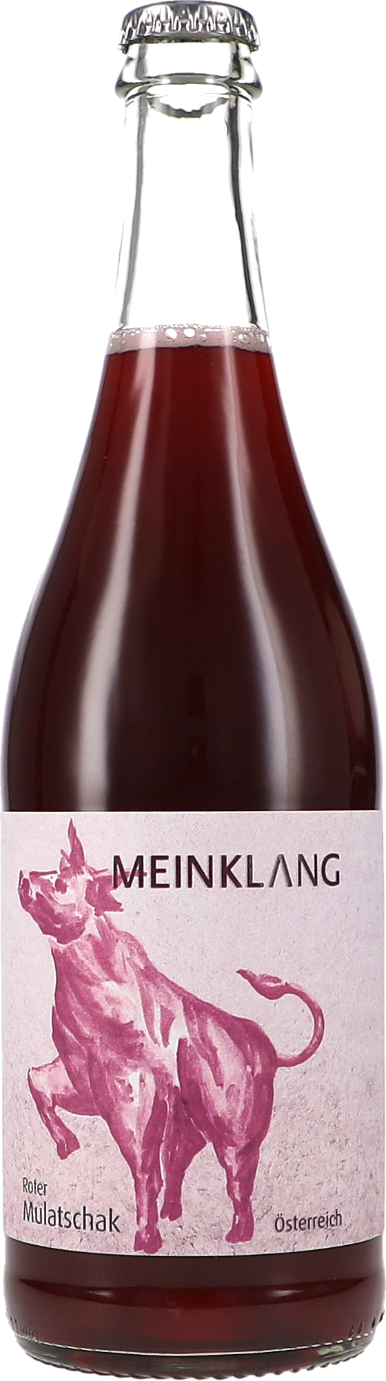 Roter Mulatschak Getränkeflasche, Korkverschluss, Rotwein, Mulatschak, Label_Meinklang