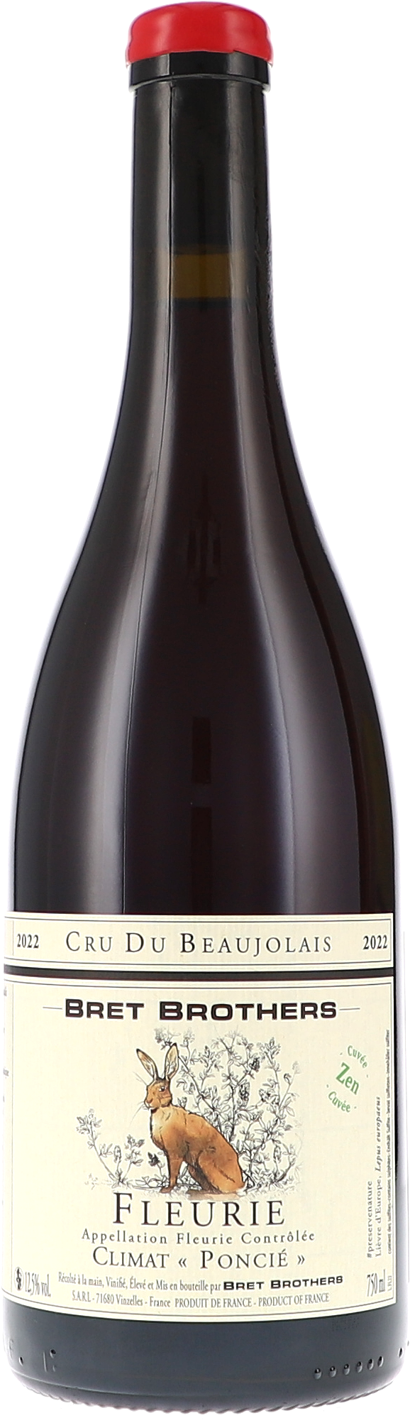 weín, Flasche, Rotwein, Fleurie, Bret Brothers