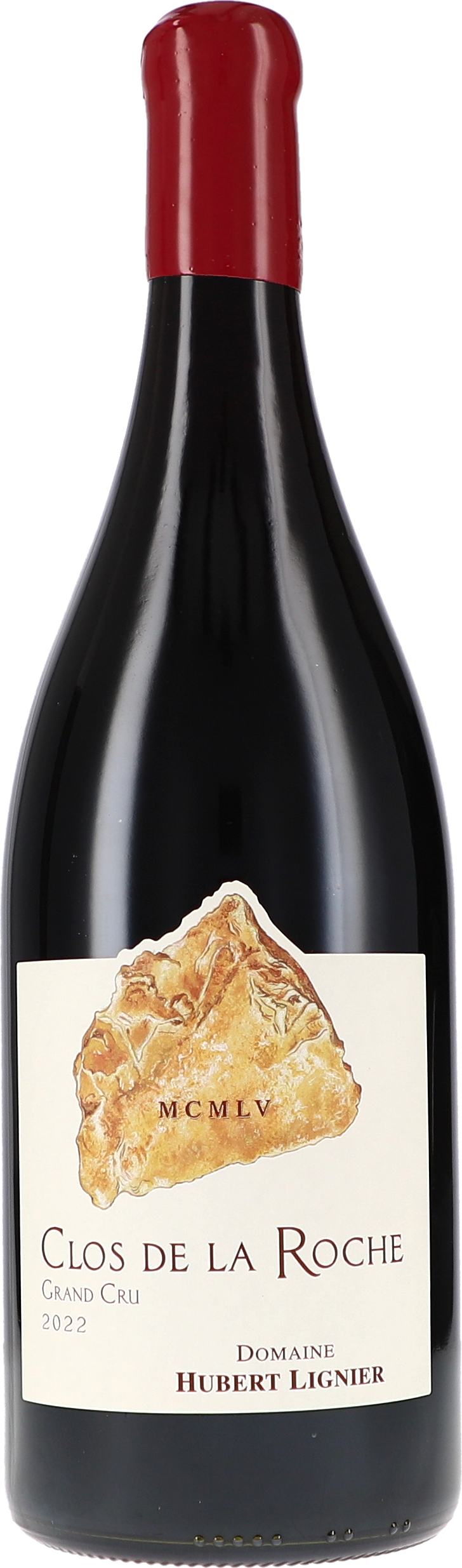 "Clos de la Roche" MCMLV Grand Cru AOC wein, flasche, rot, etikett, glanz