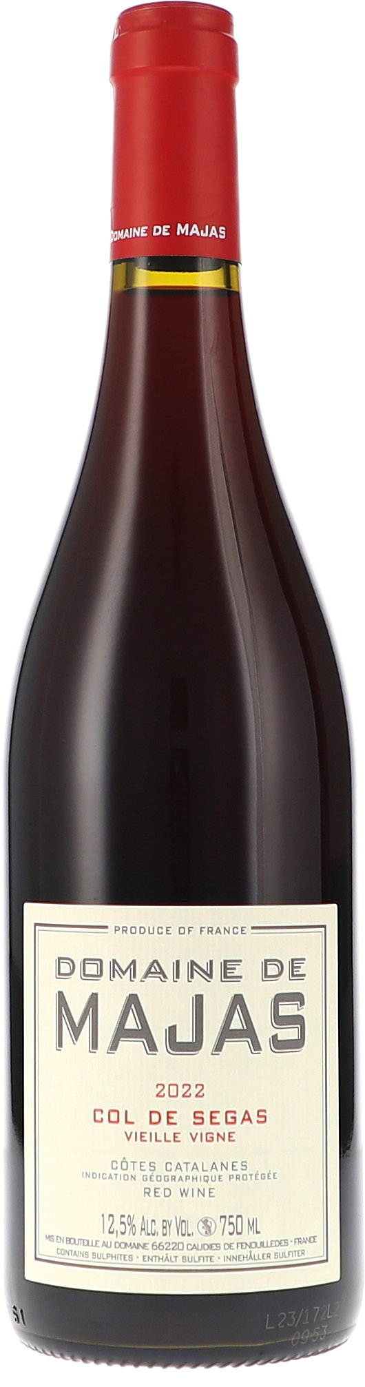 Col de Segas, Vieille Vigne IGP wein, rotwein, flasche, glas, etikett