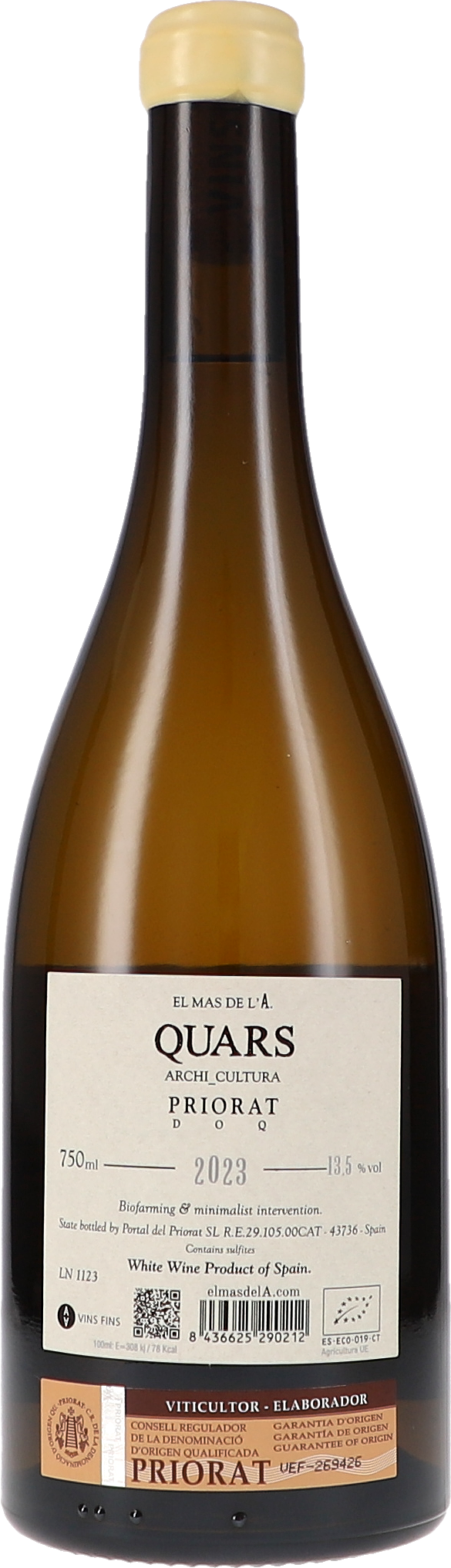 Weißwein, Flasche, Glasflasche, 750 ml, Priorat-Wein