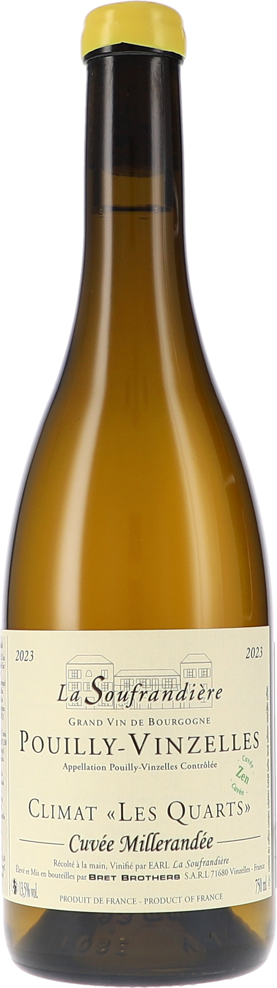 Pouilly-Vinzelles Climat "Les Quarts" Cuvée Millerandée Zen AOC Flasche, Alkohol, Bier, Getränk