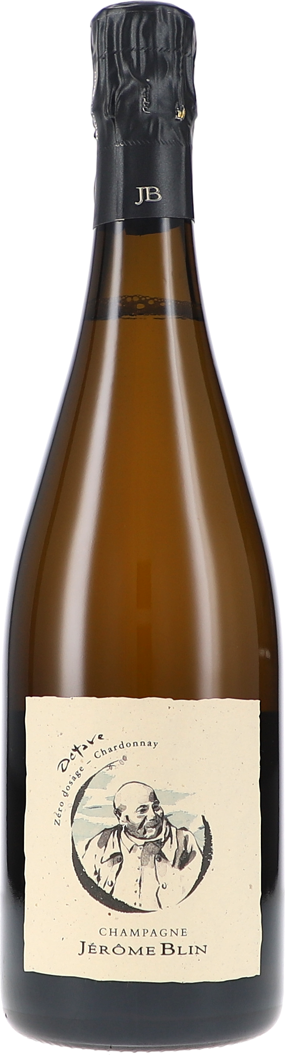 champagne, flasche, Sekt, Etikett, Jérôme Blin