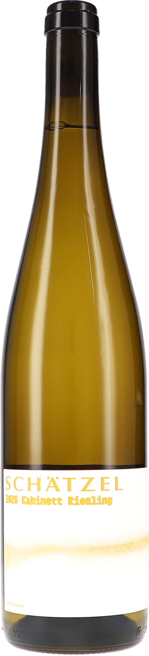Weißwein, Glasflasche, Langhalsflasche, Klarer Wein, Etikett