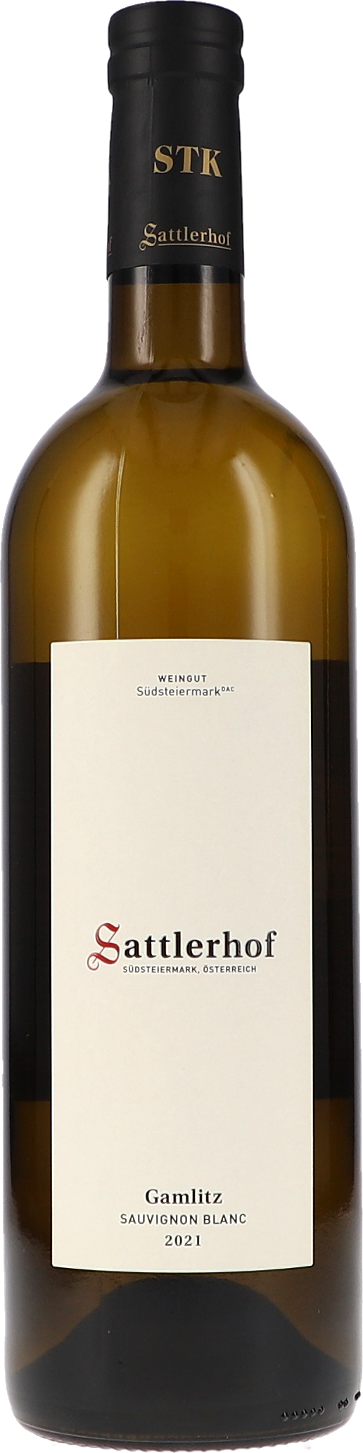 Gamlitz Sauvignon Blanc, Spätfüllung DAC Flasche, Alkohol, Getränk, Weinflasche
