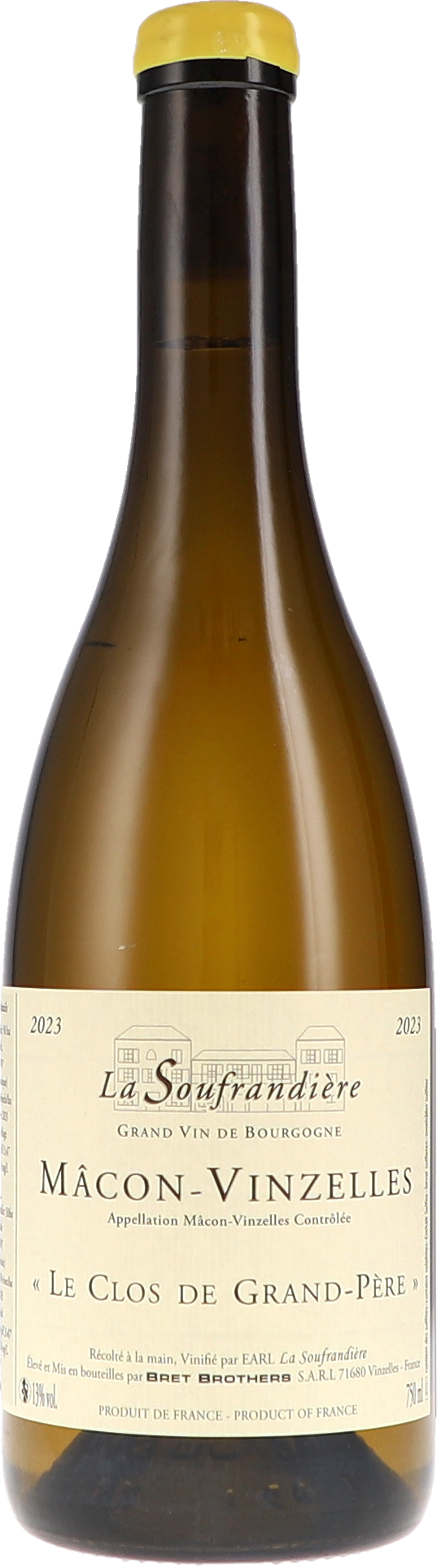 Mâcon-Vinzelles "Le Clos de Grand-Père" AOC Flasche, Alkohol, Bier, Getränk, Schnaps