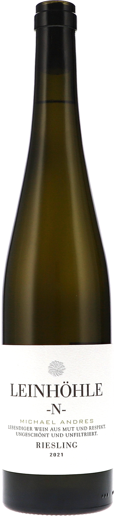 Weißwein, Riesling, Weinglasflasche, Glasflasche, Sortenbezeichnung Riesling 2021