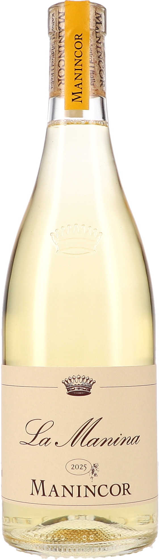 La Manina IGT Weißwein, Sekt, Flasche, Glas, Etikett La Manina