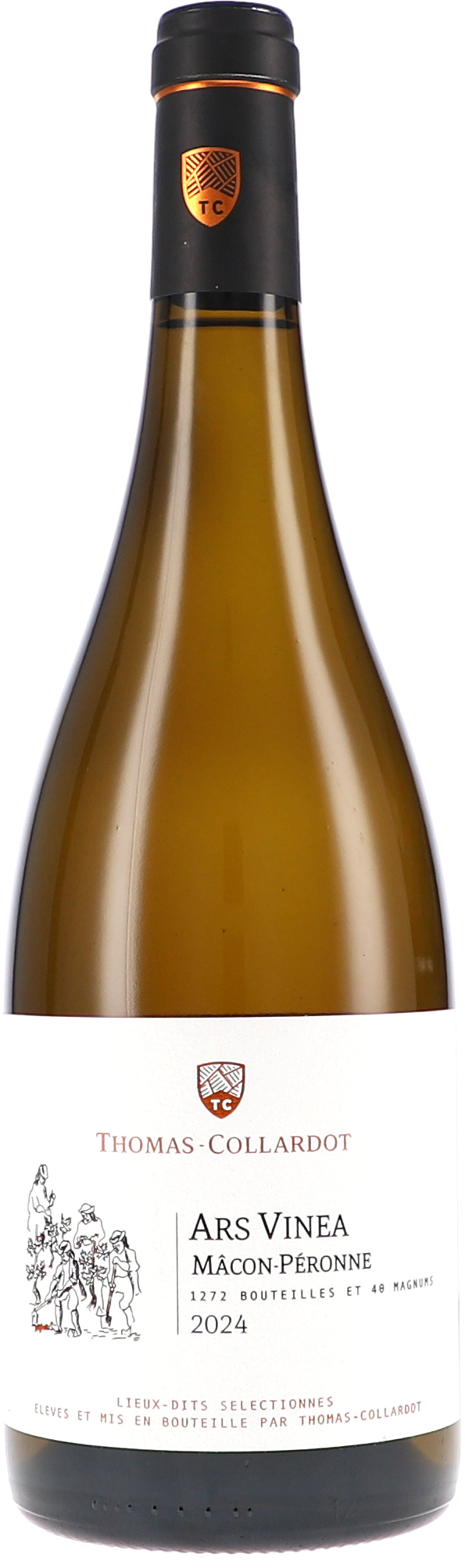Mâcon-Péronne Ars Vinea blanc AOC Weißwein, Flasche, Korken?, Glasflasche, Etikettenkunst