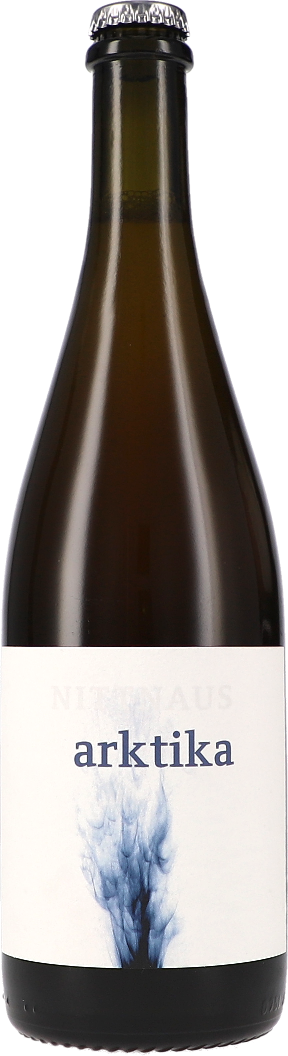 arktika Pétillant Naturel Bierflasche, Glasflasche, Braun, Etikett, Arktika