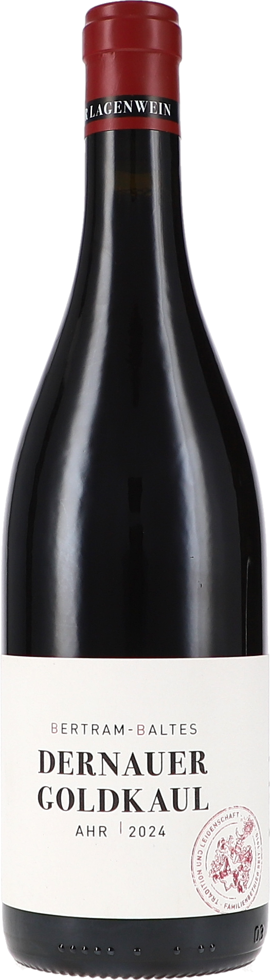Rotwein, Weinflasche, Glasflasche, Jahrgang 2024, Ahrwein