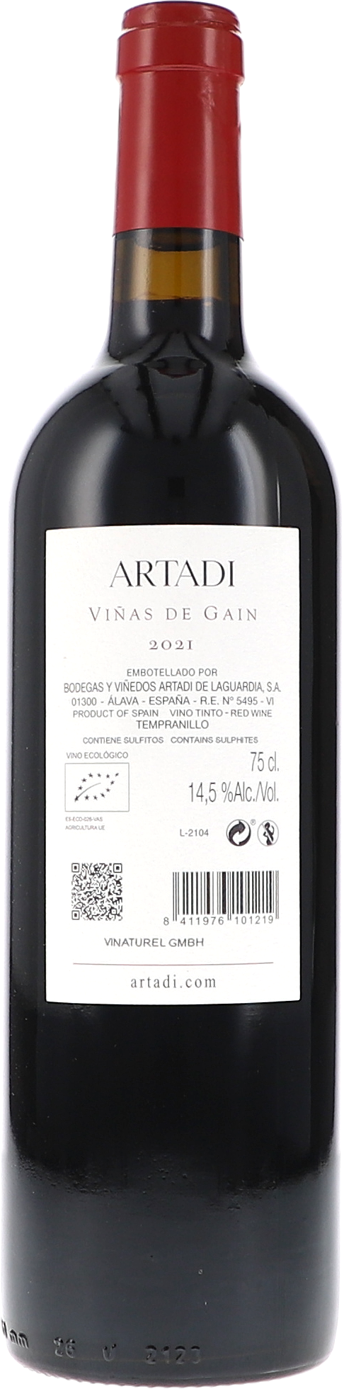 Wein, Rotwein, 75 cl, Alkohol 14,5%, Vin