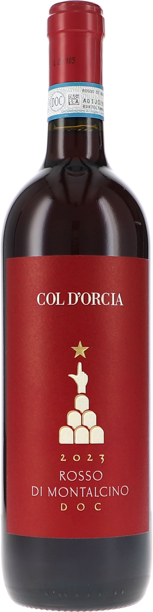 Rosso di Montalcino DOC Alkohol, Getränk, Schnaps, Roter Wein, Flasche