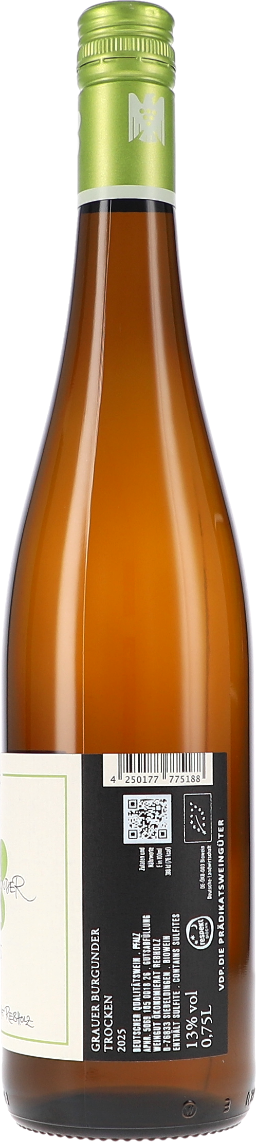 Flasche, Glasflasche, braune Flasche, grüner Deckel, Etikett
